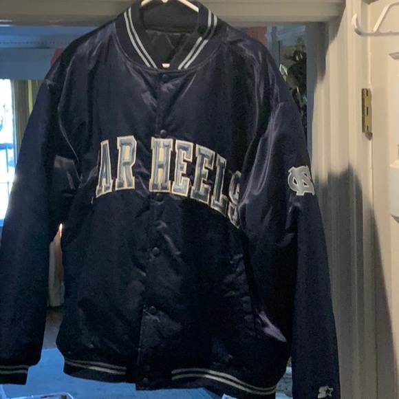 Vintage UNC TARHEELS quilted satin bomber jacket - Picture 6 of 8